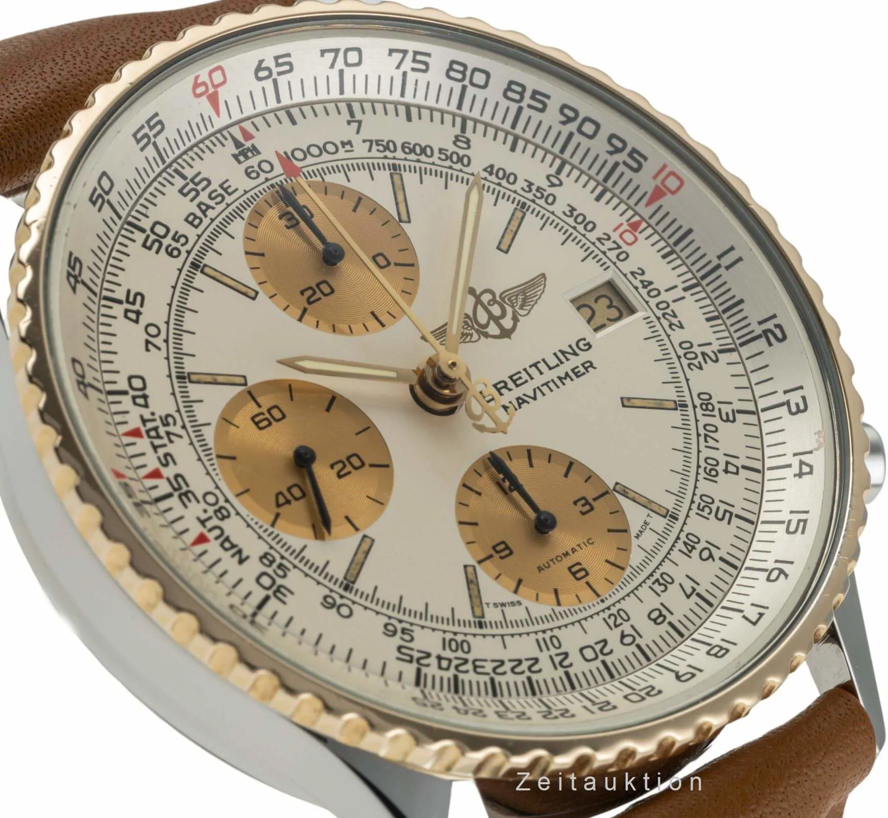 Breitling Old Navitimer 81610 41mm Yellow gold and Stainless steel 10