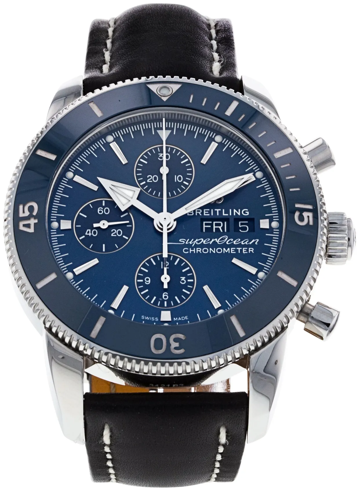 Breitling Superocean Heritage A13313 44mm Stainless steel Blue Baton