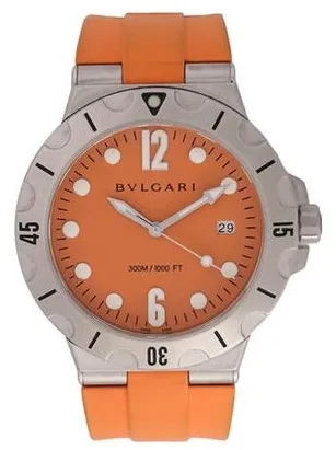 Bulgari Diagono DP41SSD 41mm Stainless steel Orange