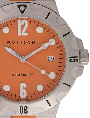 Bulgari Diagono DP41SSD 41mm Stainless steel Orange 1