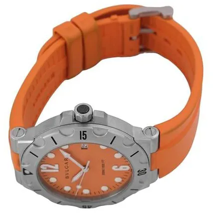 Bulgari Diagono DP41SSD 41mm Stainless steel Orange 7