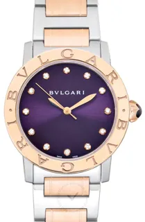 Bulgari Bvlgari Bvlgari 102622 Rose gold and Stainless steel Purple