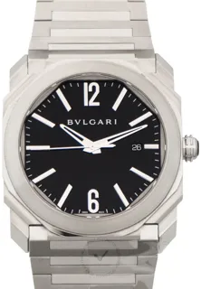 Bulgari Octo 102031 Stainless steel Black