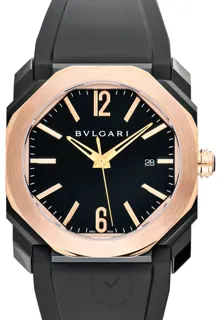 Bulgari Octo 102485 Stainless steel Black