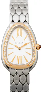 Bulgari Serpenti 103143 Rose gold and Stainless steel White