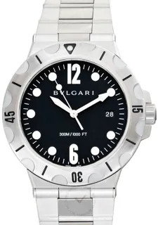 Bulgari Diagono 102323 Stainless steel Black