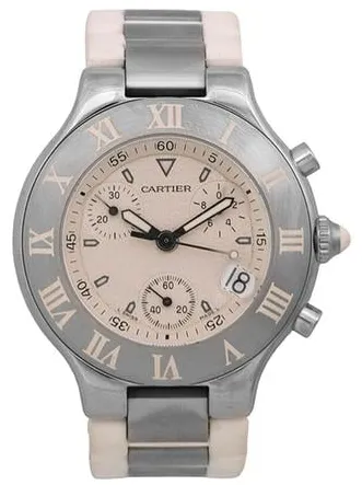 Cartier 21 Chronoscaph 2424 38mm Stainless steel Silver