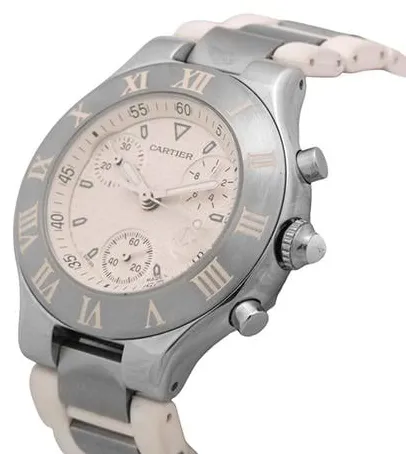 Cartier 21 Chronoscaph 2424 38mm Stainless steel Silver 2