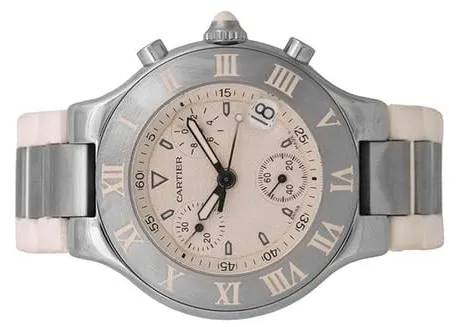 Cartier 21 Chronoscaph 2424 38mm Stainless steel Silver 6