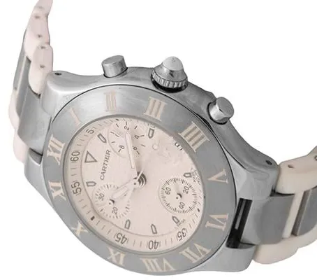 Cartier 21 Chronoscaph 2424 38mm Stainless steel Silver 7