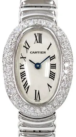 Cartier Baignoire WB5095L2 25mm White gold White