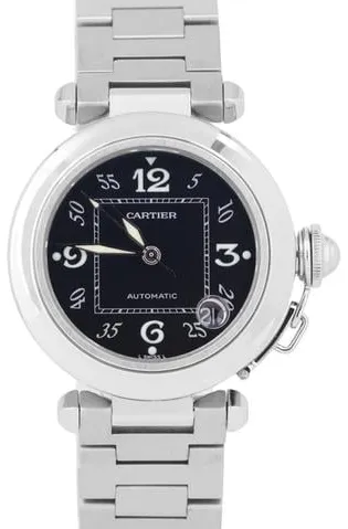 Cartier Pasha C 2324 35mm Stainless steel Black