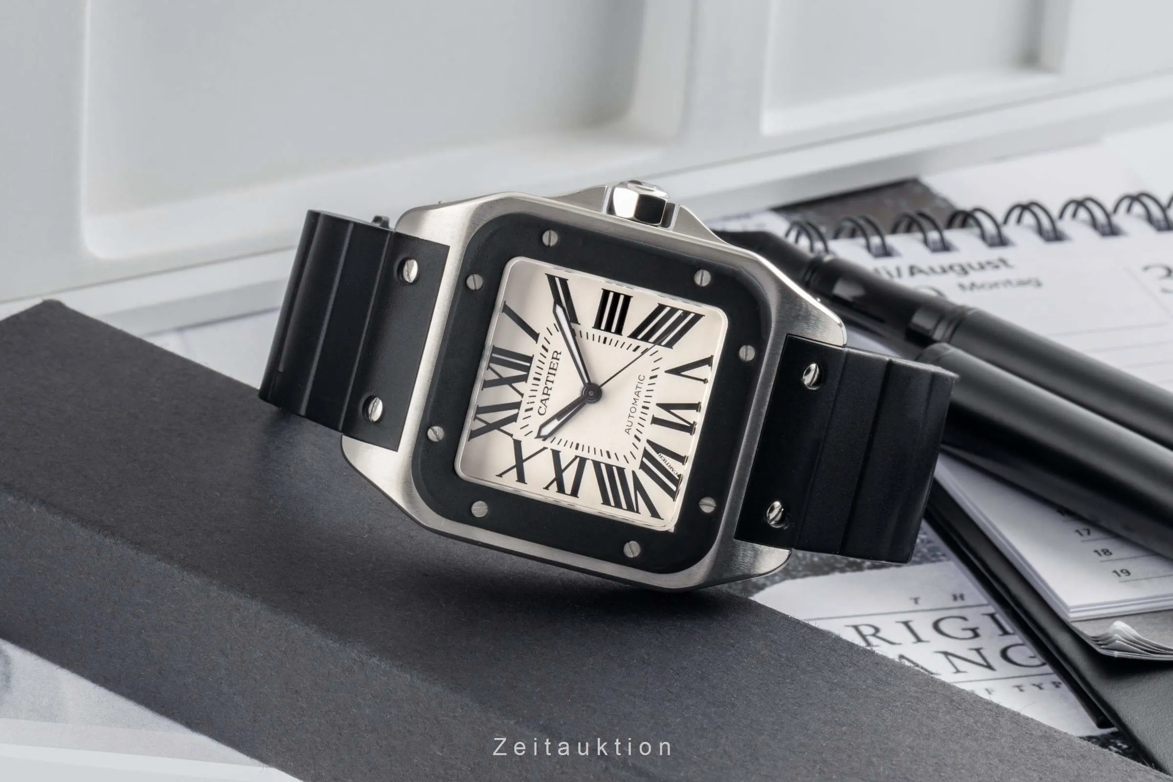 Cartier Santos 100 W20121U2, 2656 39mm Stainless steel 1