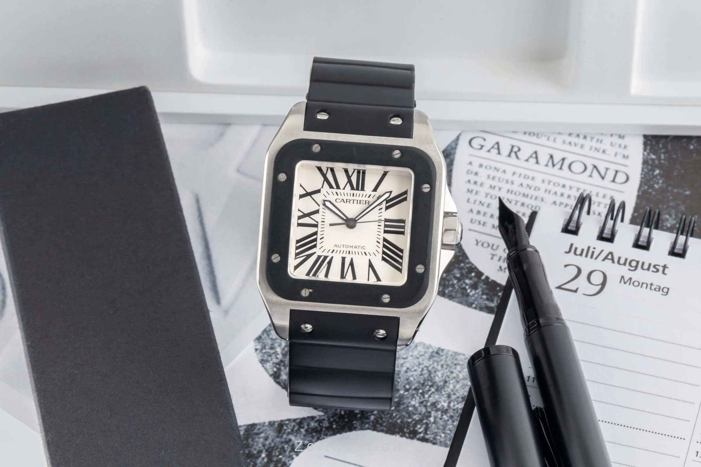 Cartier Santos 100 W20121U2, 2656 39mm Stainless steel 2