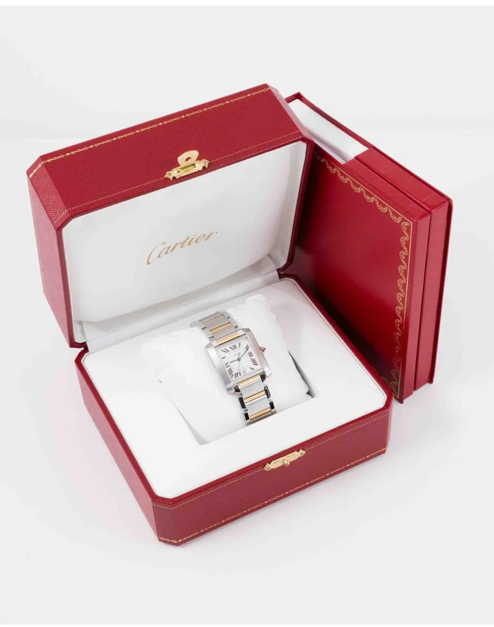 Cartier Tank Française 2302 28mm Yellow gold and Stainless steel Silver 1