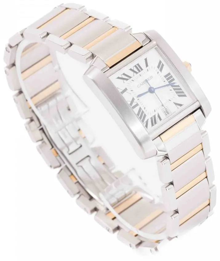 Cartier Tank Française 2302 28mm Yellow gold and Stainless steel Silver 2