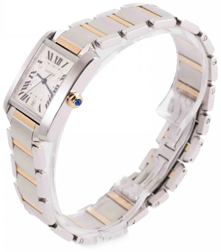 Cartier Tank Française 2302 28mm Yellow gold and Stainless steel Silver 3