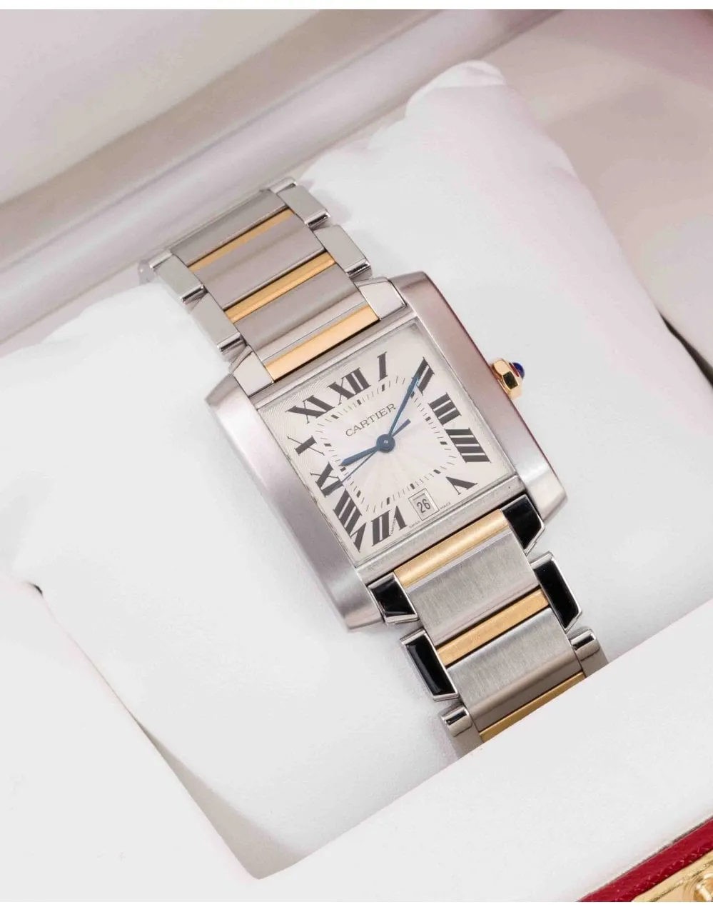 Cartier Tank Française 2302 28mm Yellow gold and Stainless steel Silver 11