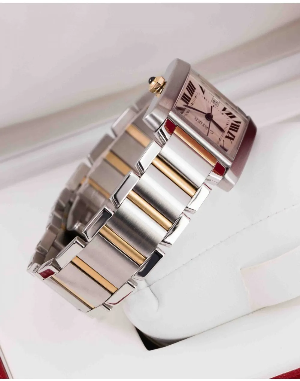 Cartier Tank Française 2302 28mm Yellow gold and Stainless steel Silver 13