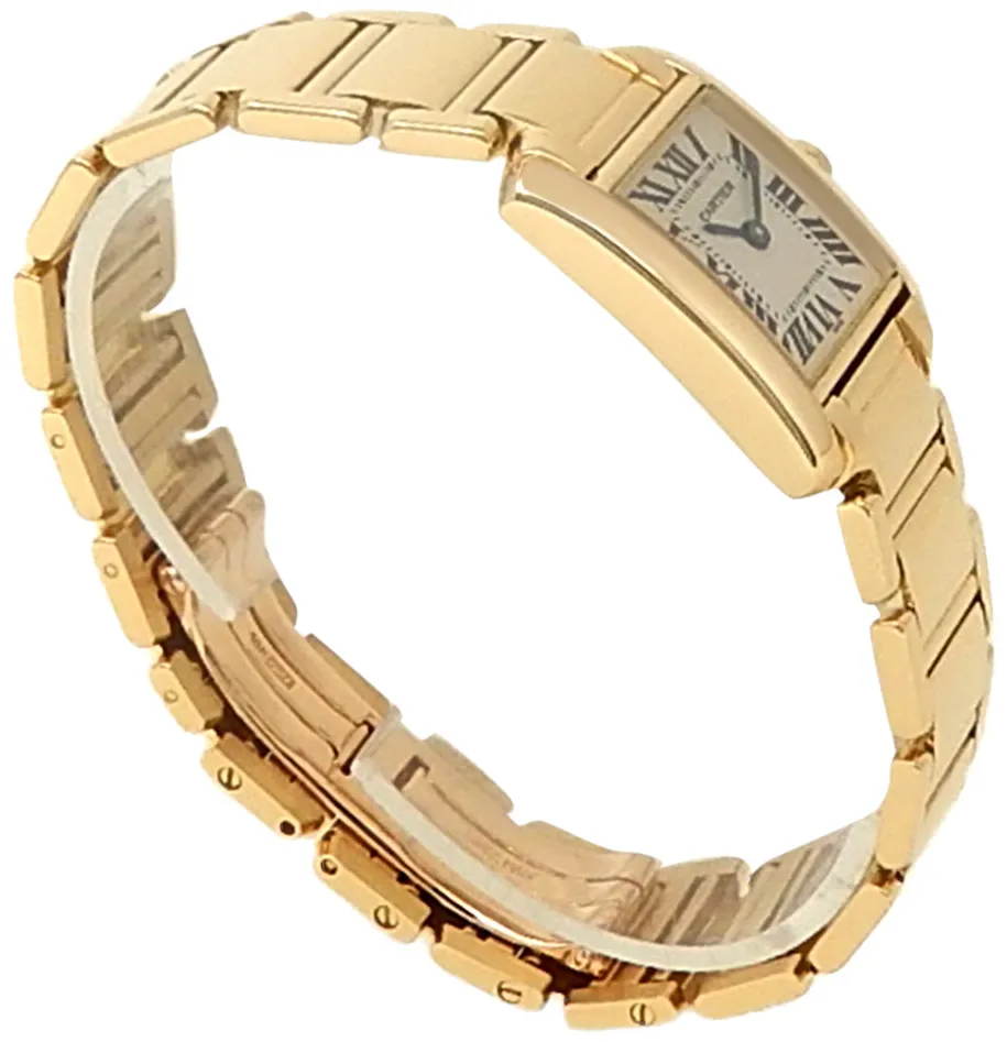 Cartier Tank Française W50002N2 25mm Yellow gold and 18k yellow gold Silver 2