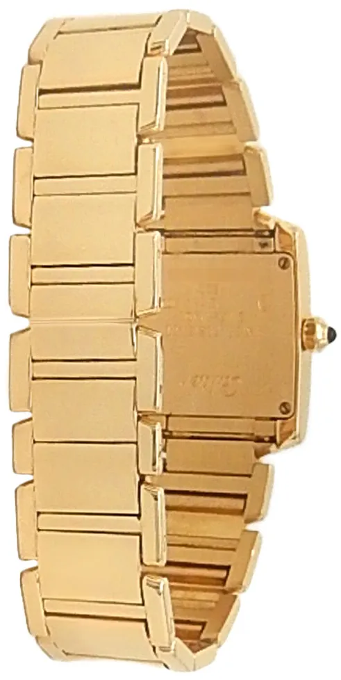 Cartier Tank Française W50002N2 25mm Yellow gold and 18k yellow gold Silver 3