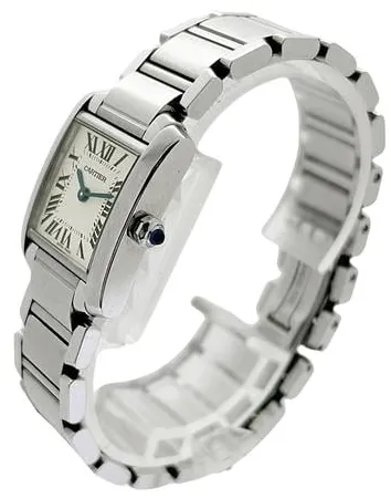 Cartier Tank Française W51008Q3 20mm White 1