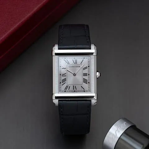 Cartier Tank WGTA0074 Platinum Silver