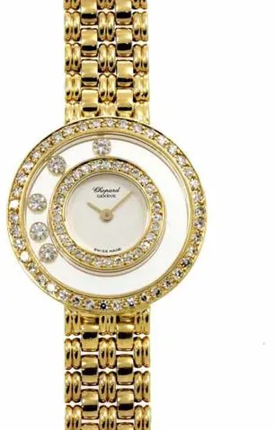 Chopard Happy Diamonds 23mm Yellow gold White