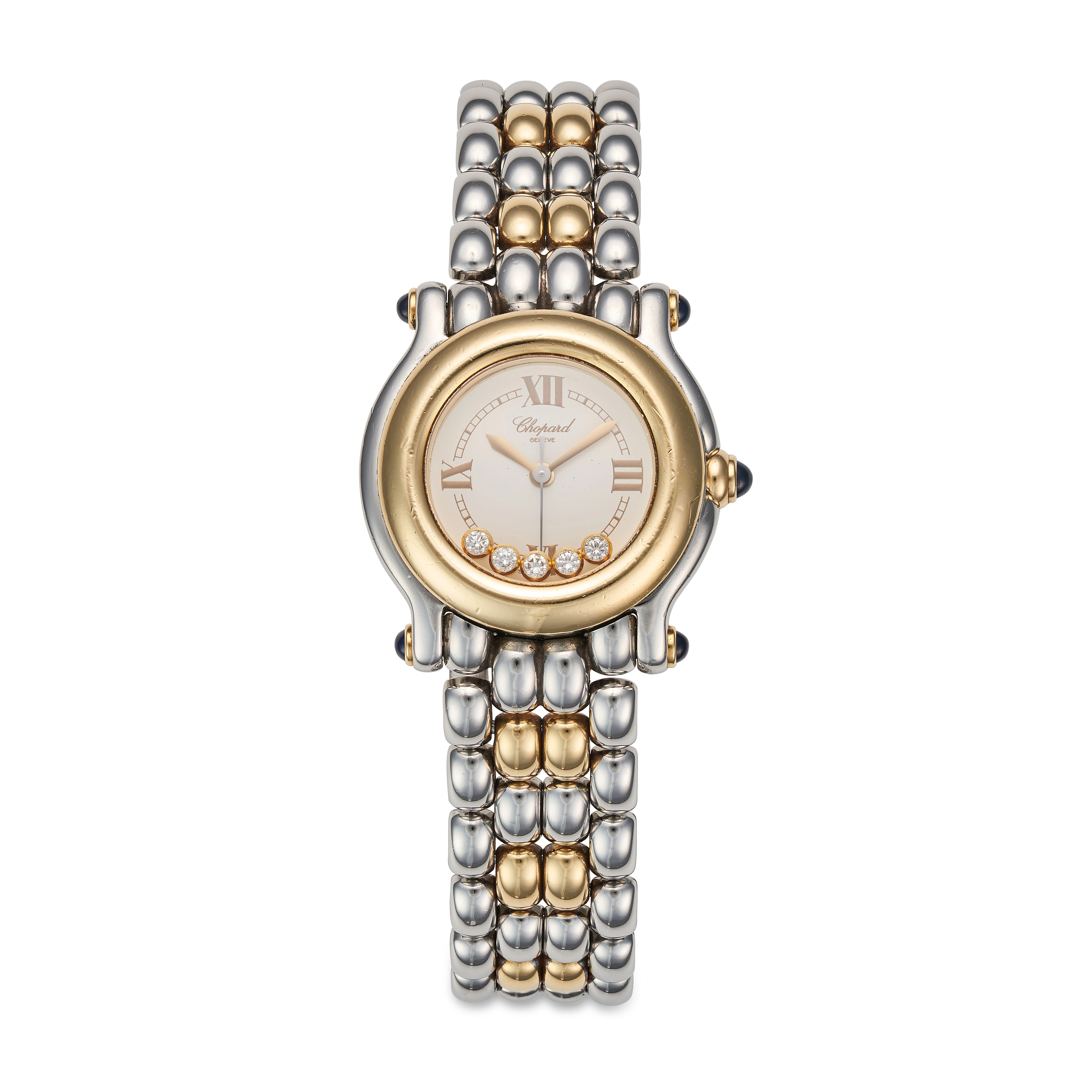 Chopard Happy Sport 27/8251-23 26mm Yellow gold and Stainless steel White