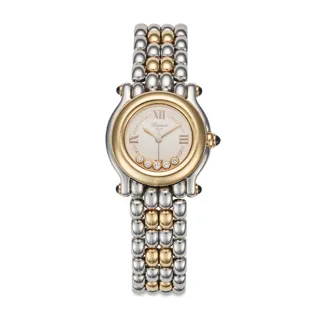 Chopard Happy Sport 27/8251-23 Yellow gold and Stainless steel White