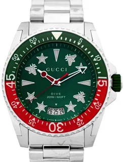 Gucci Dive YA136222 Stainless steel Green