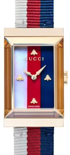 Gucci G-Frame YA147405 Stainless steel White