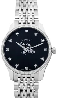 Gucci G-Timeless YA1264154 Stainless steel Black