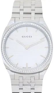 Gucci Gucci 25H YA163401 Stainless steel White