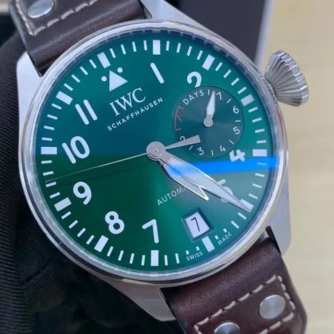 IWC Big Pilot IW501015 46.2mm Stainless steel Green 1