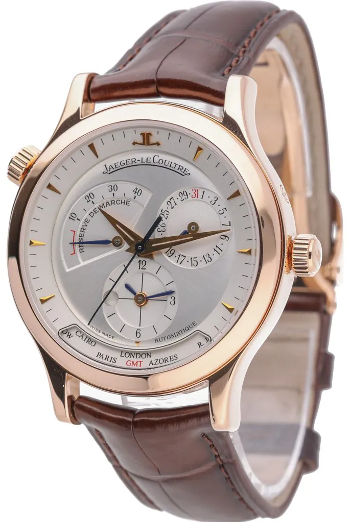 Jaeger-LeCoultre Master Geographic 1422420 38mm Rose gold Silver Baton 1