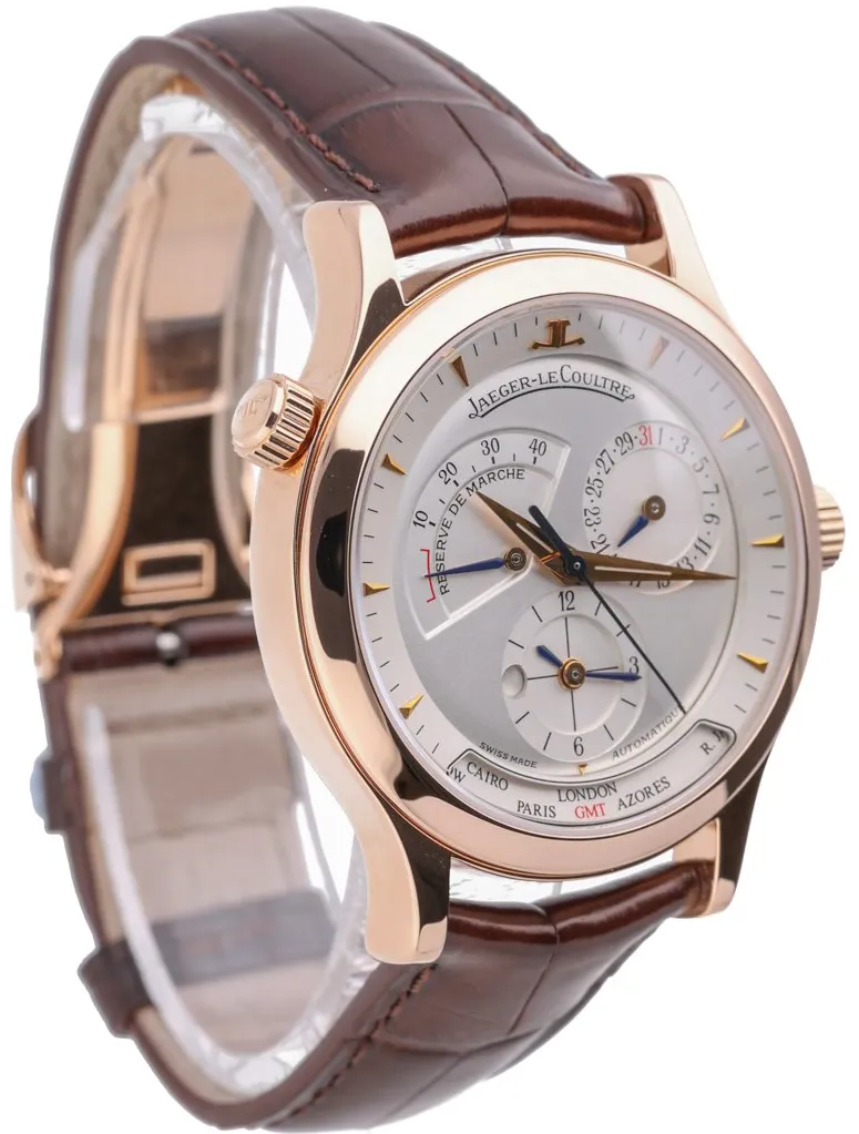 Jaeger-LeCoultre Master Geographic 1422420 38mm Rose gold Silver Baton 5