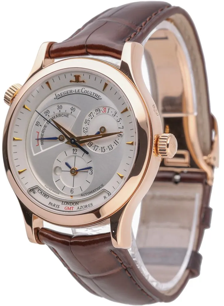 Jaeger-LeCoultre Master Geographic 1422420 38mm Rose gold Silver Baton 6