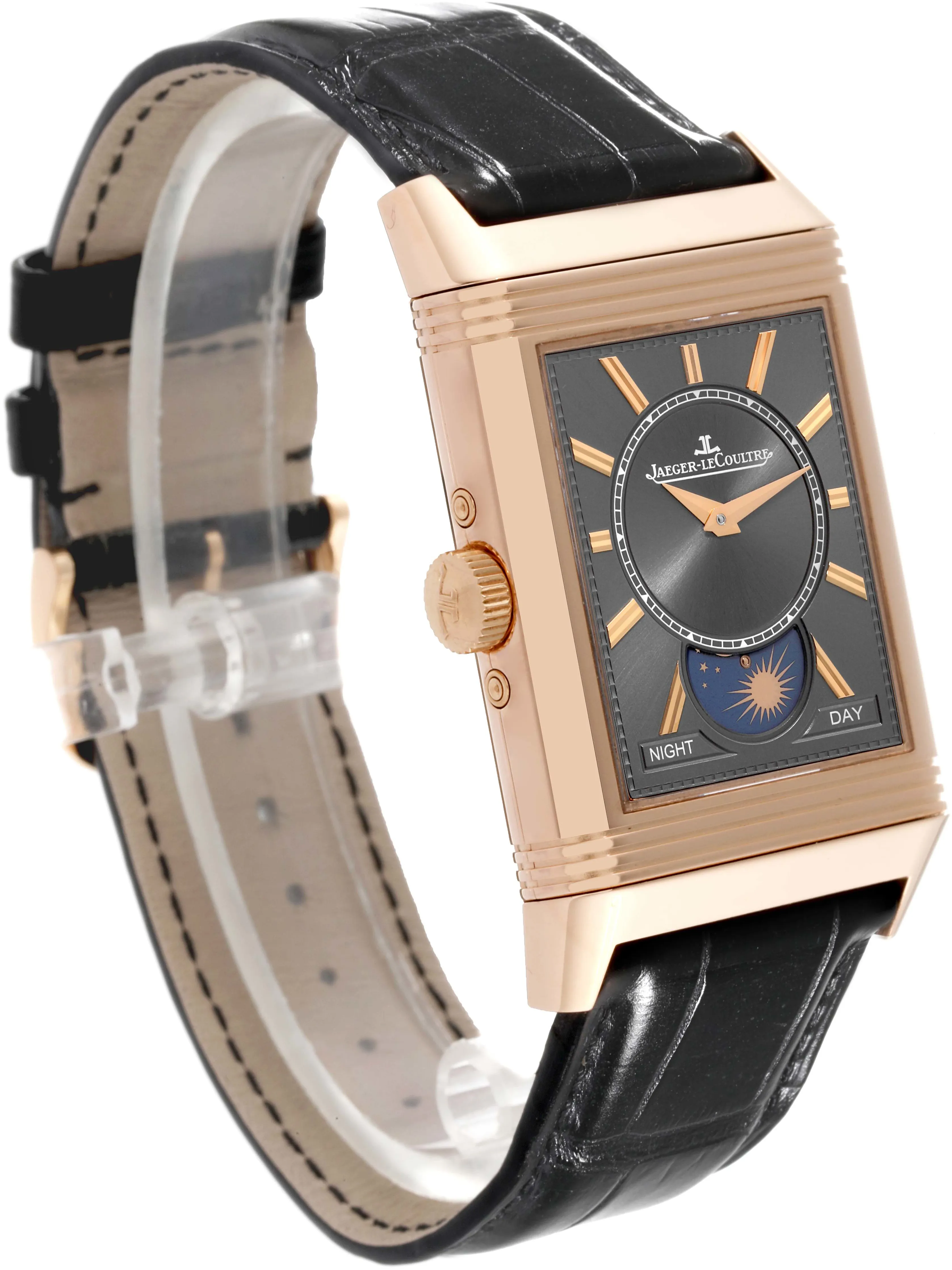 Jaeger-LeCoultre Reverso Q3912530 49.5mm Rose gold Silver 5