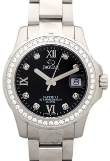 Jaguar Lady J892/4 34.5mm Stainless steel Black