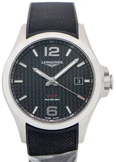 Longines Conquest V.H.P. L3.726.4.66.9 Stainless steel Black