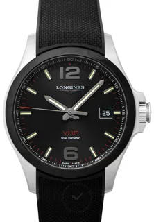 Longines Conquest V.H.P. L37294569 Stainless steel Black