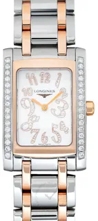 Longines DolceVita L5.502.5.99.7 Rose gold and Stainless steel Silver