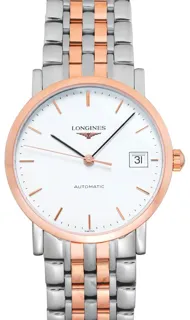 Longines Elegant L4.809.5.12.7 Stainless steel and Red gold White