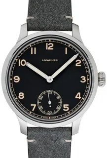 Longines Heritage L28264532 Stainless steel Black