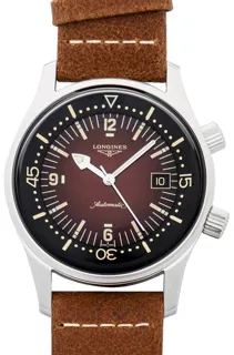 Longines Heritage L37744602 Stainless steel Brown