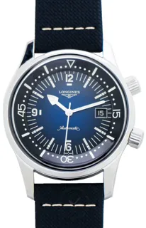 Longines Heritage L37744902 Stainless steel Blue