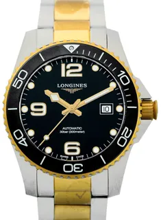 Longines HydroConquest L3.781.3.56.7 41mm Stainless steel Black