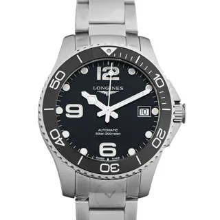 Longines HydroConquest L37804566 Stainless steel Black