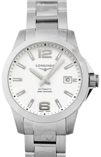 Longines Longines Conquest L37764166 Stainless steel White